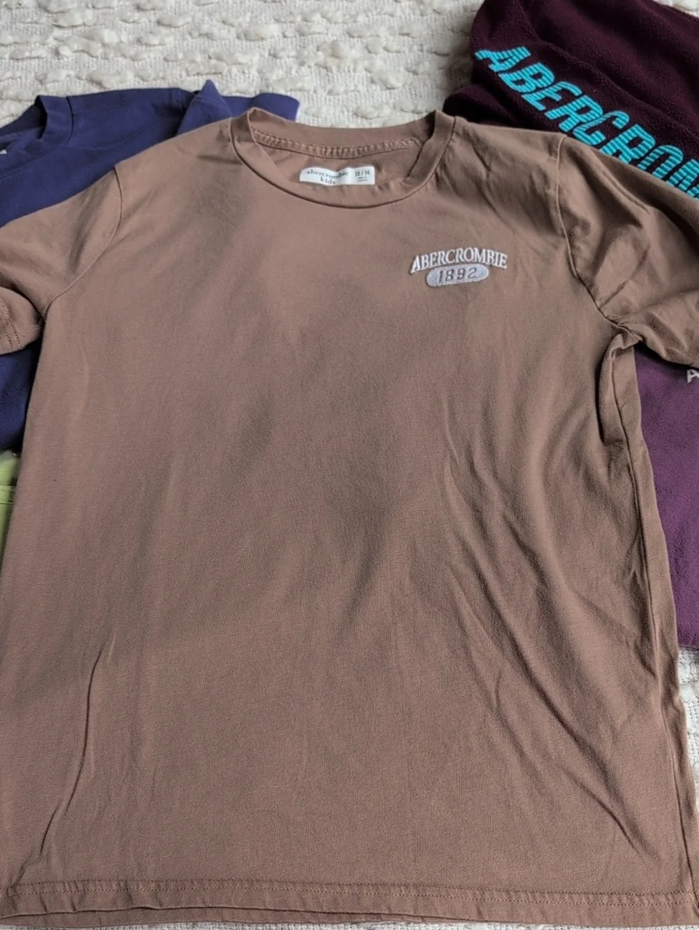 Abercrombie Kids 13/14 Large Kids Boys Tee Bundle Lot Long Sleeve Pullover